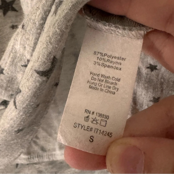 Mikey Joey Star Y2K Crop Sweatshirt Streetwear Small Oversized Indie - Picture 5 of 8